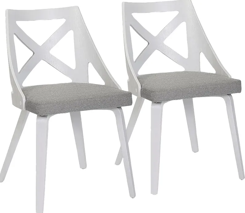 Lauber I Gray Side Chair Set of 2