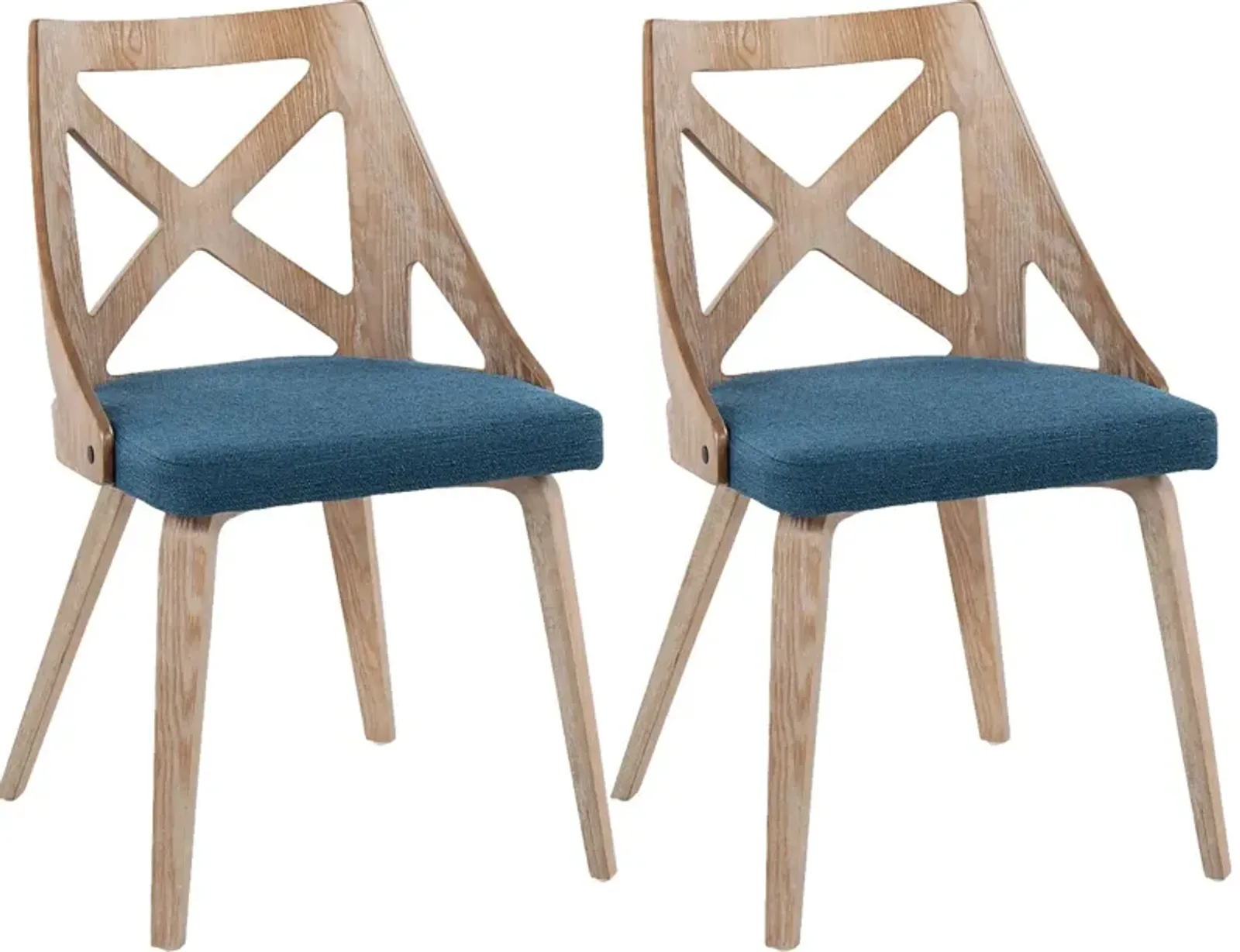 Lauber II Blue Side Chair Set of 2