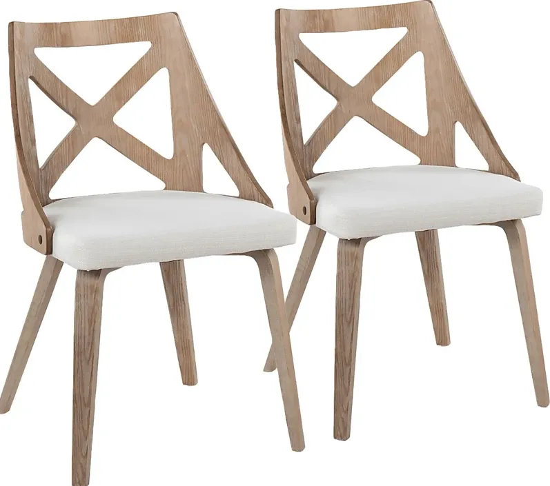 Lauber II Cream Side Chair Set of 2