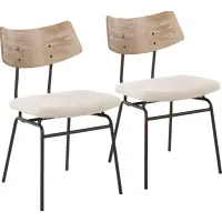 Mandigo Cream Side Chair Set of 2