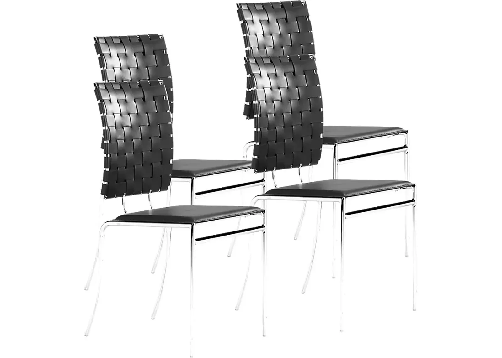 Keiko Black Side Chair, Set of 4