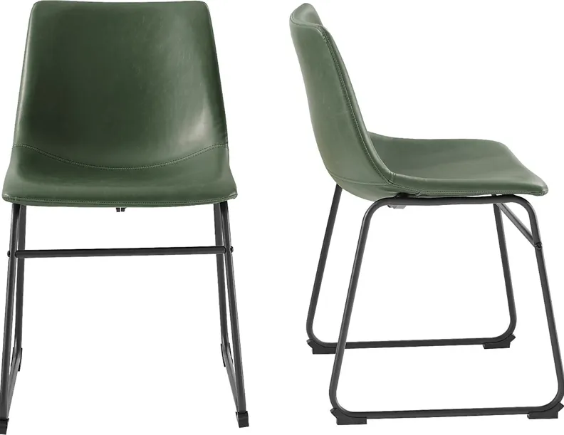 Tipperlinn Green Side Chair, Set of 2