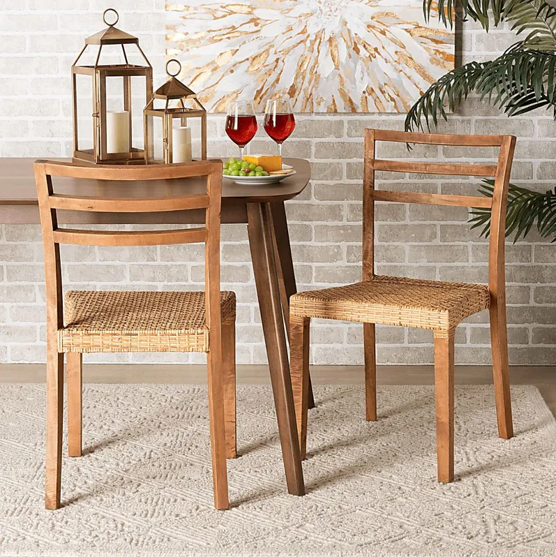 Arlera Brown Side Chair Set of 2