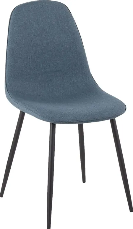 Faye Lane I Blue Side Chair, Set of 2