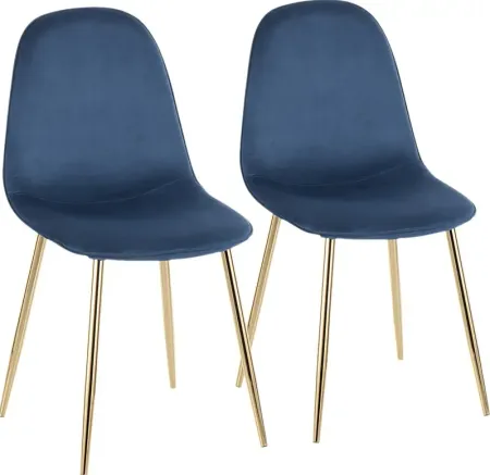 Kernack I Blue Side Chair, Set of 2