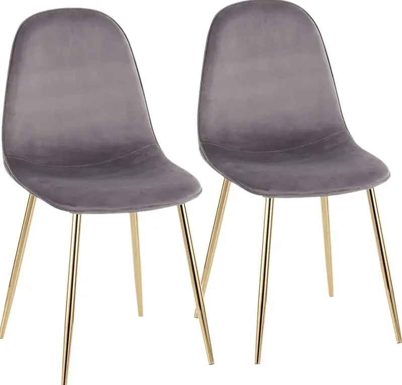 Kernack I Gray Side Chair, Set of 2