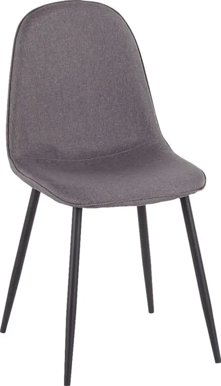 Kernack II Charcoal Side Chair, Set of 2
