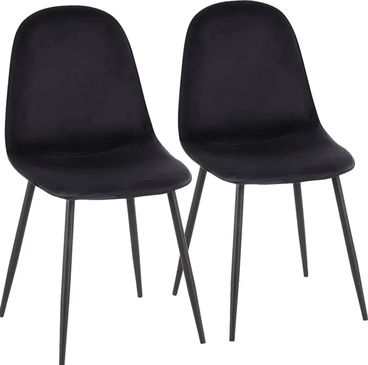 Kernack II Black Side Chair, Set of 2