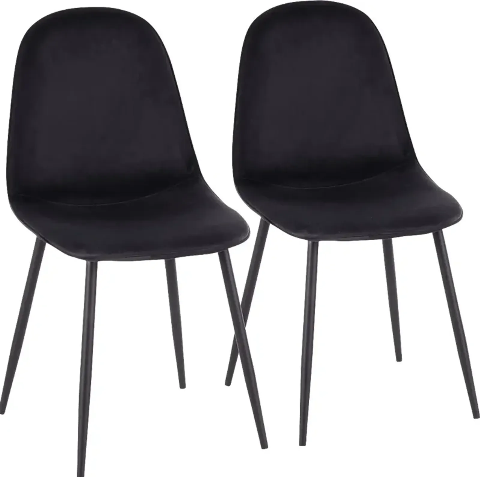 Kernack II Black Side Chair, Set of 2