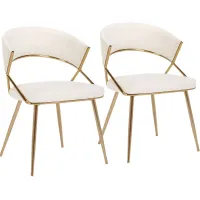Reverrend Cream Side Chair, Set of 2
