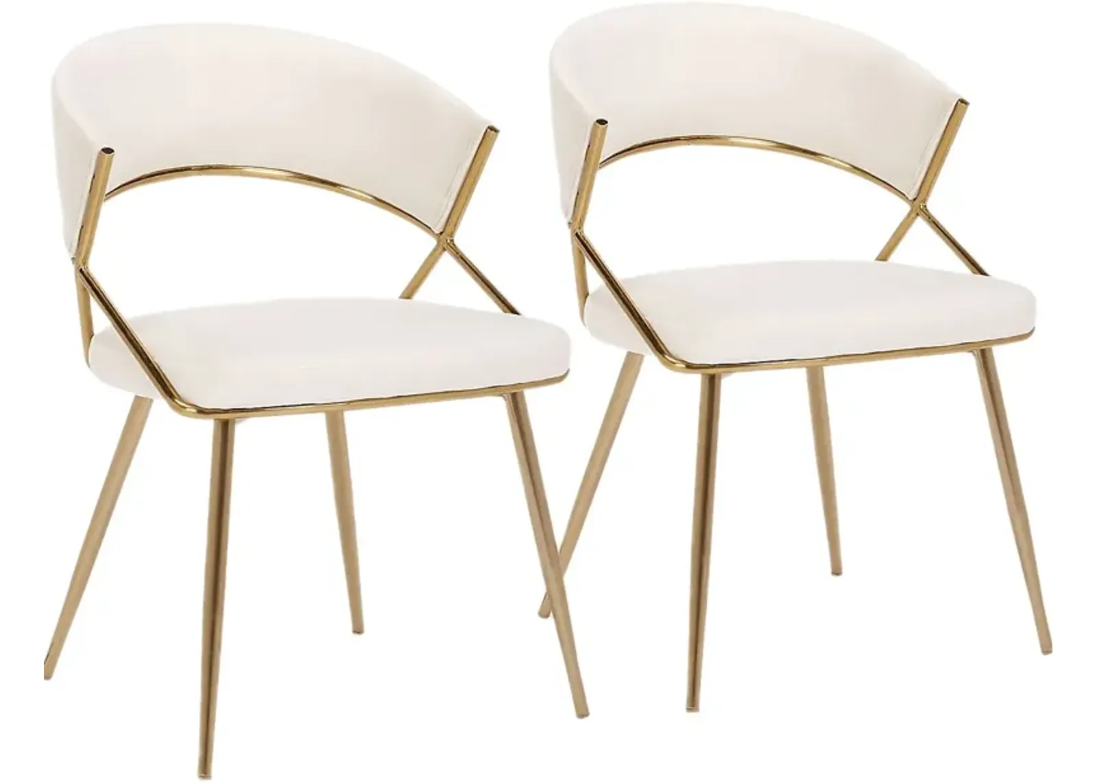 Reverrend Cream Side Chair, Set of 2