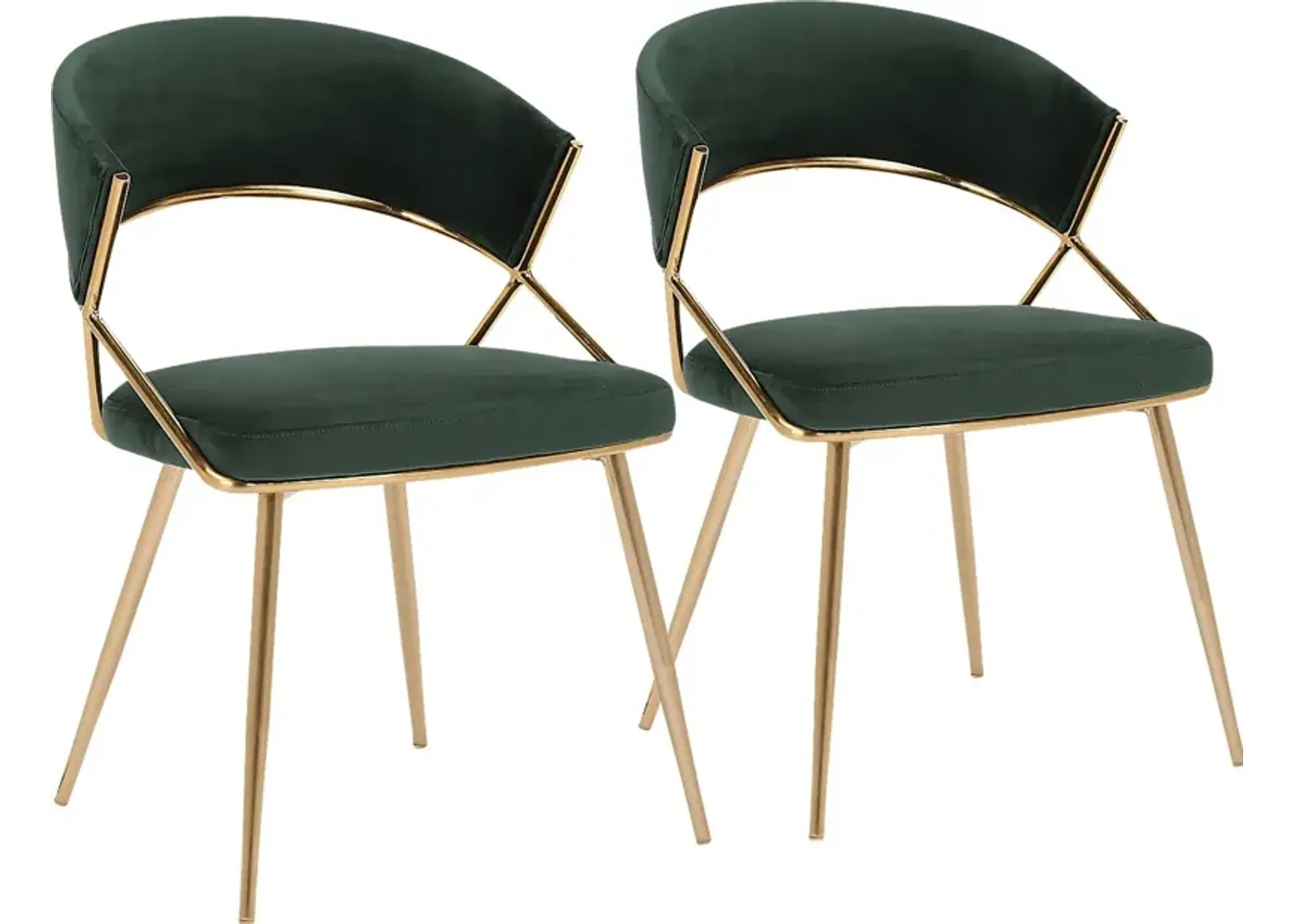 Reverrend Green Side Chair, Set of 2