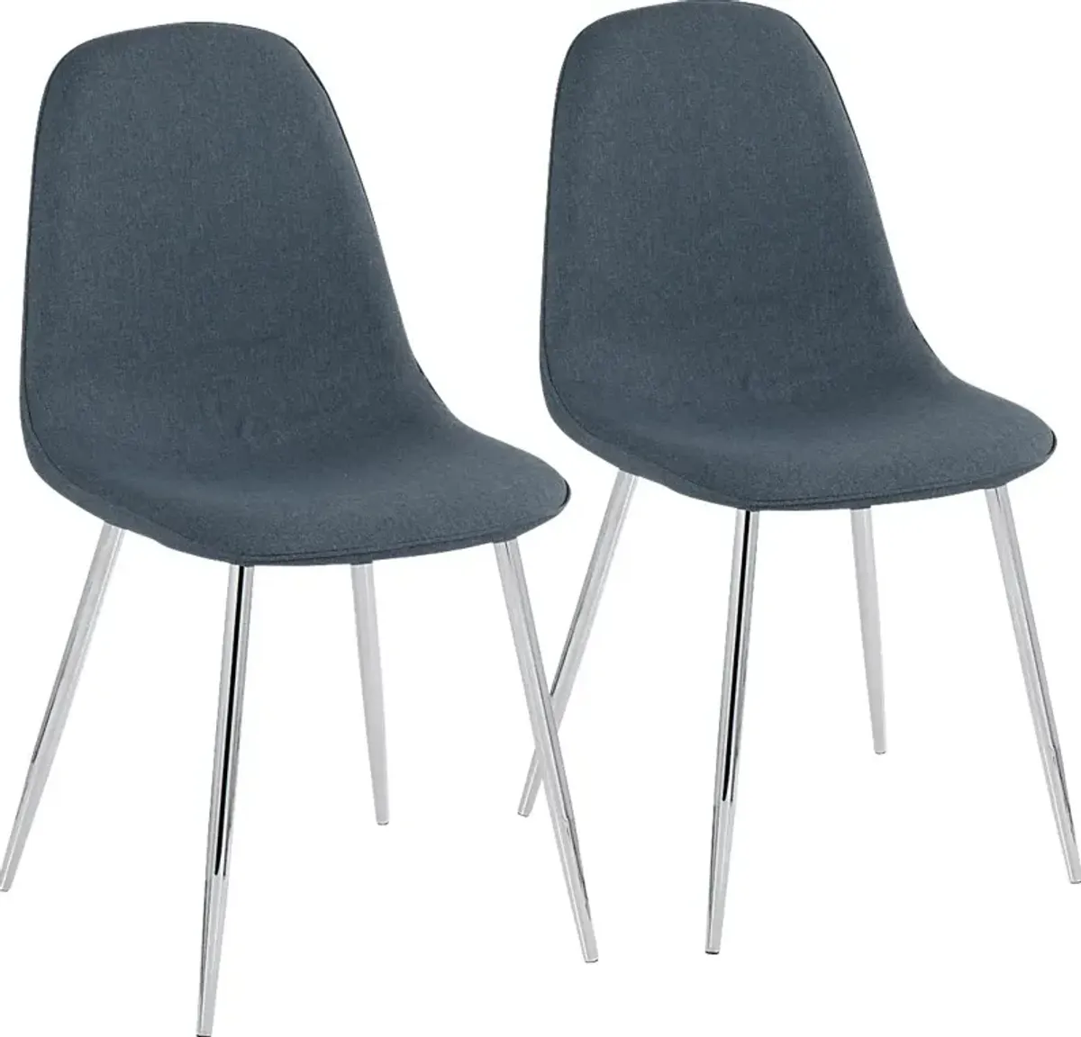 Faye Lane IV Blue Side Chair, Set of 2