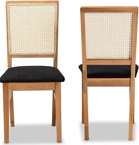 Allred Brown Dining Chair, Set of 2
