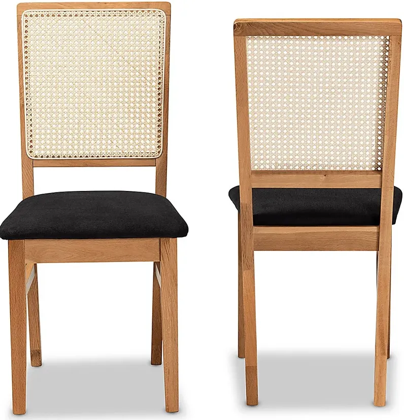 Allred Brown Dining Chair, Set of 2