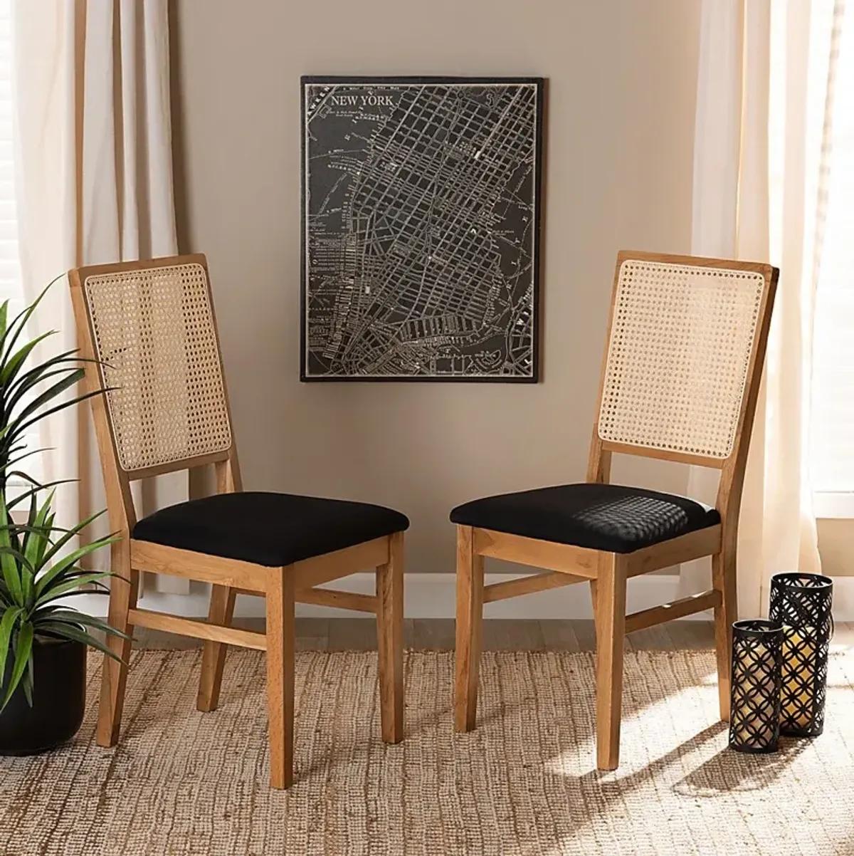 Allred Brown Dining Chair, Set of 2