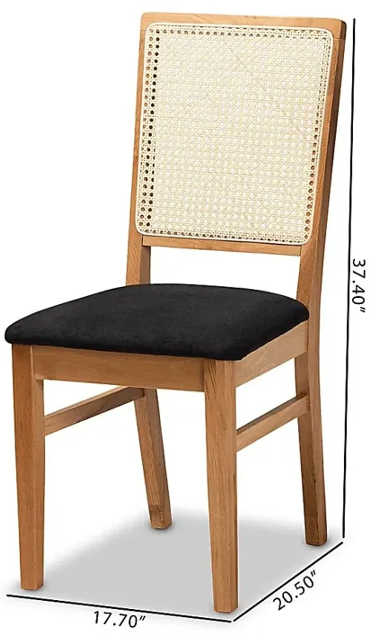 Allred Brown Dining Chair, Set of 2