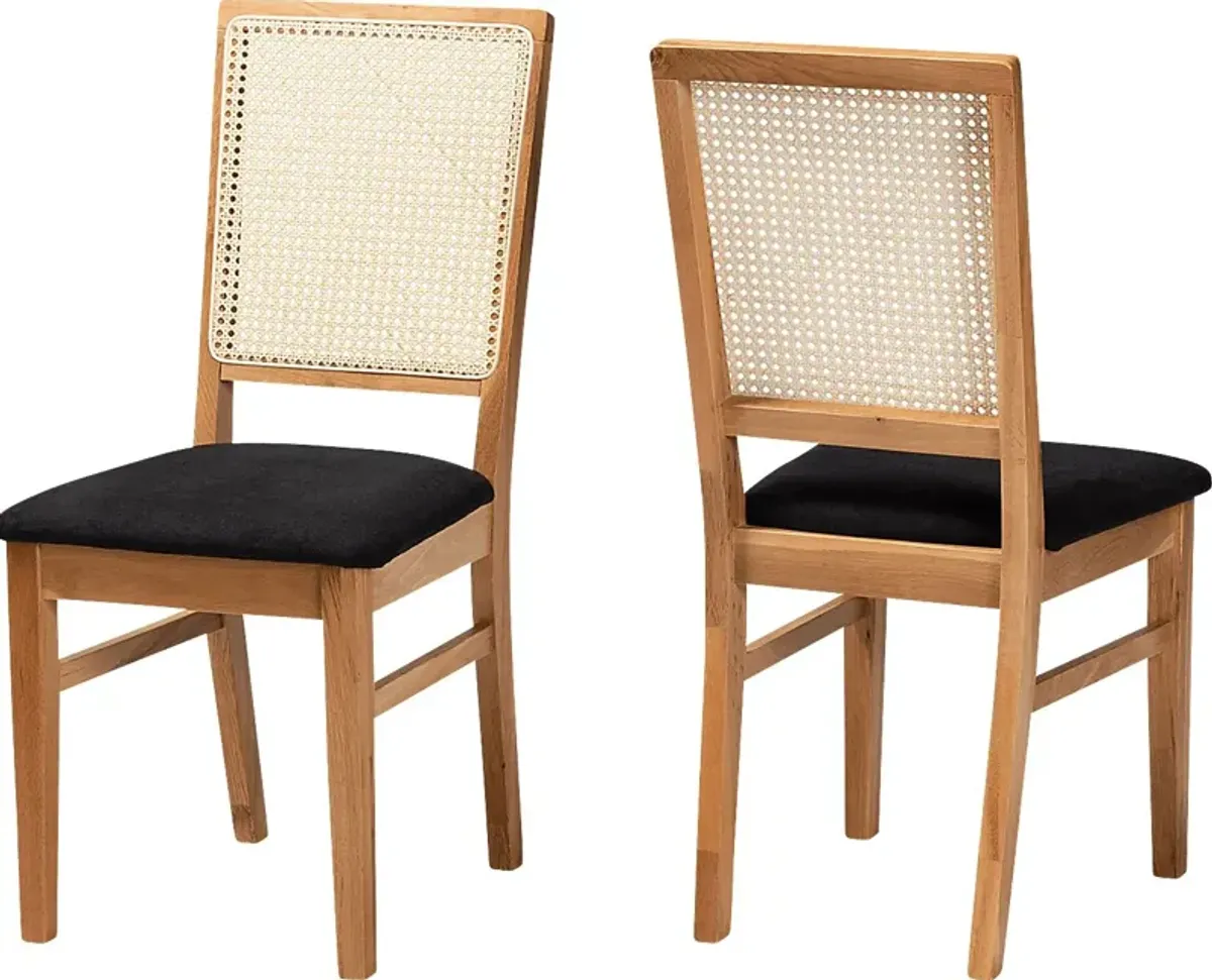 Allred Brown Dining Chair, Set of 2