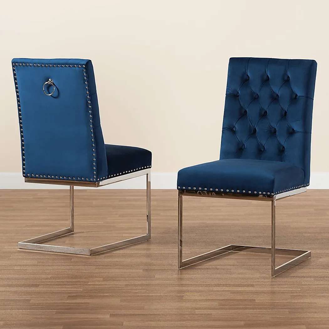 Cofrin Blue Side Chair, Set of 2