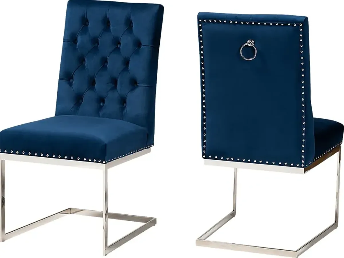 Cofrin Blue Side Chair, Set of 2