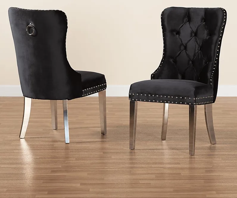 Corsten Black Side Chair, Set of 2