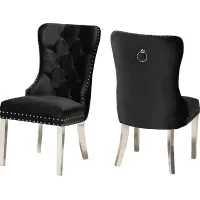 Corsten Black Side Chair, Set of 2
