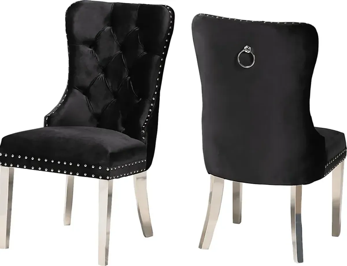 Corsten Black Side Chair, Set of 2