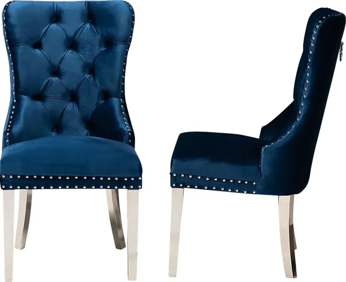 Corsten Blue Side Chair, Set of 2