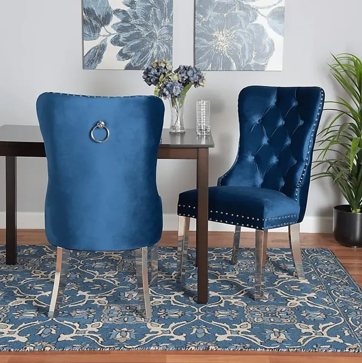 Corsten Blue Side Chair, Set of 2