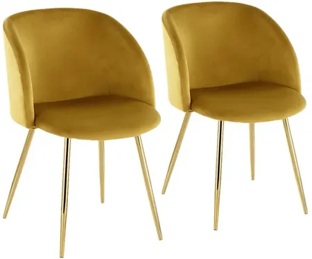Glenburnie Yellow Side Chair, Set of 2