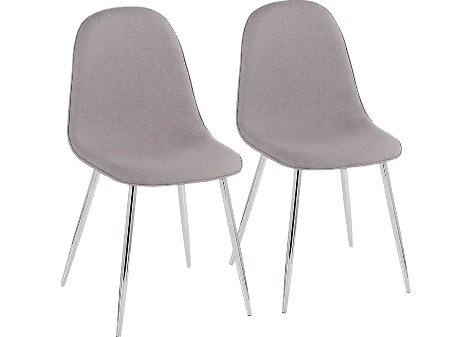 Faye Lane IV Gray Side Chair, Set of 2