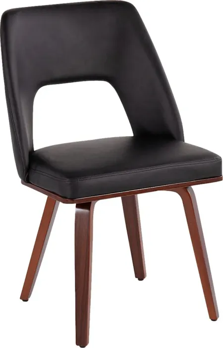 Raevalley Black Side Chair, Set of 2