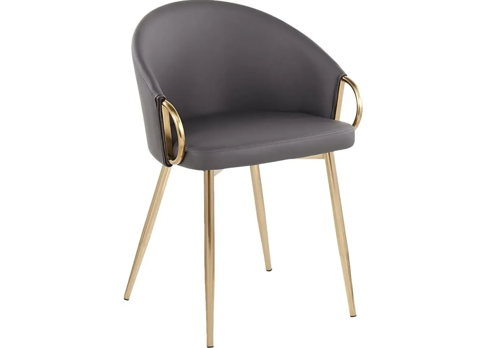 Cherlyn Gray Gold Side Chair