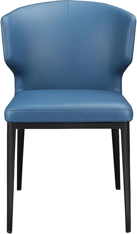 Serbian Blue Side Chair, Set of 2