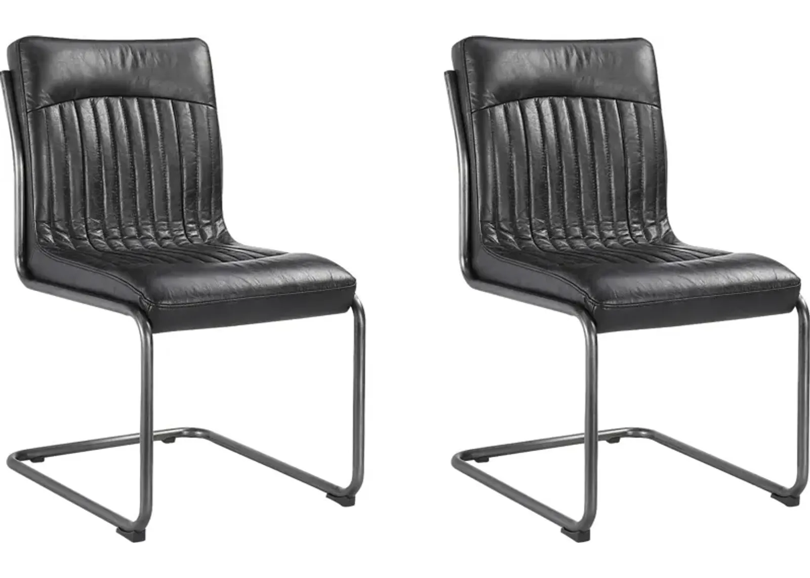 Medill Black Side Chair, Set of 2