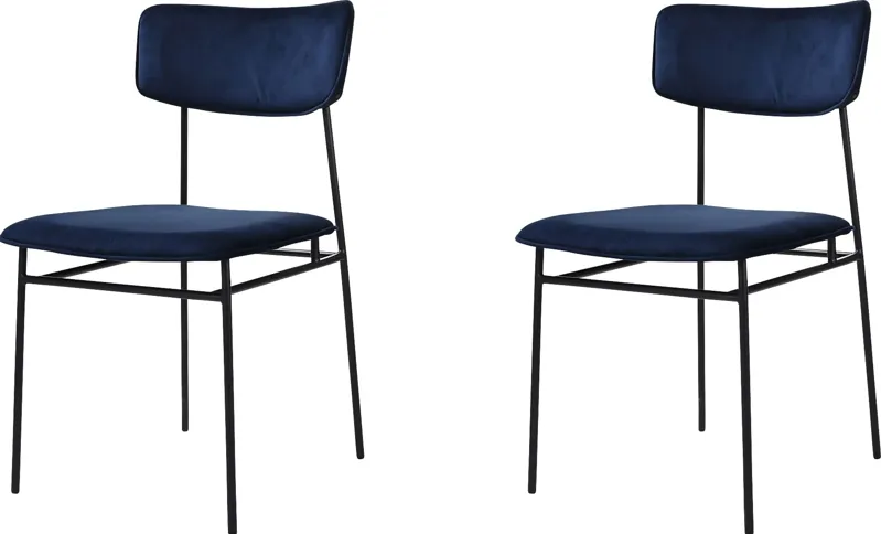 Joellaway Blue Side Chair, Set of 2