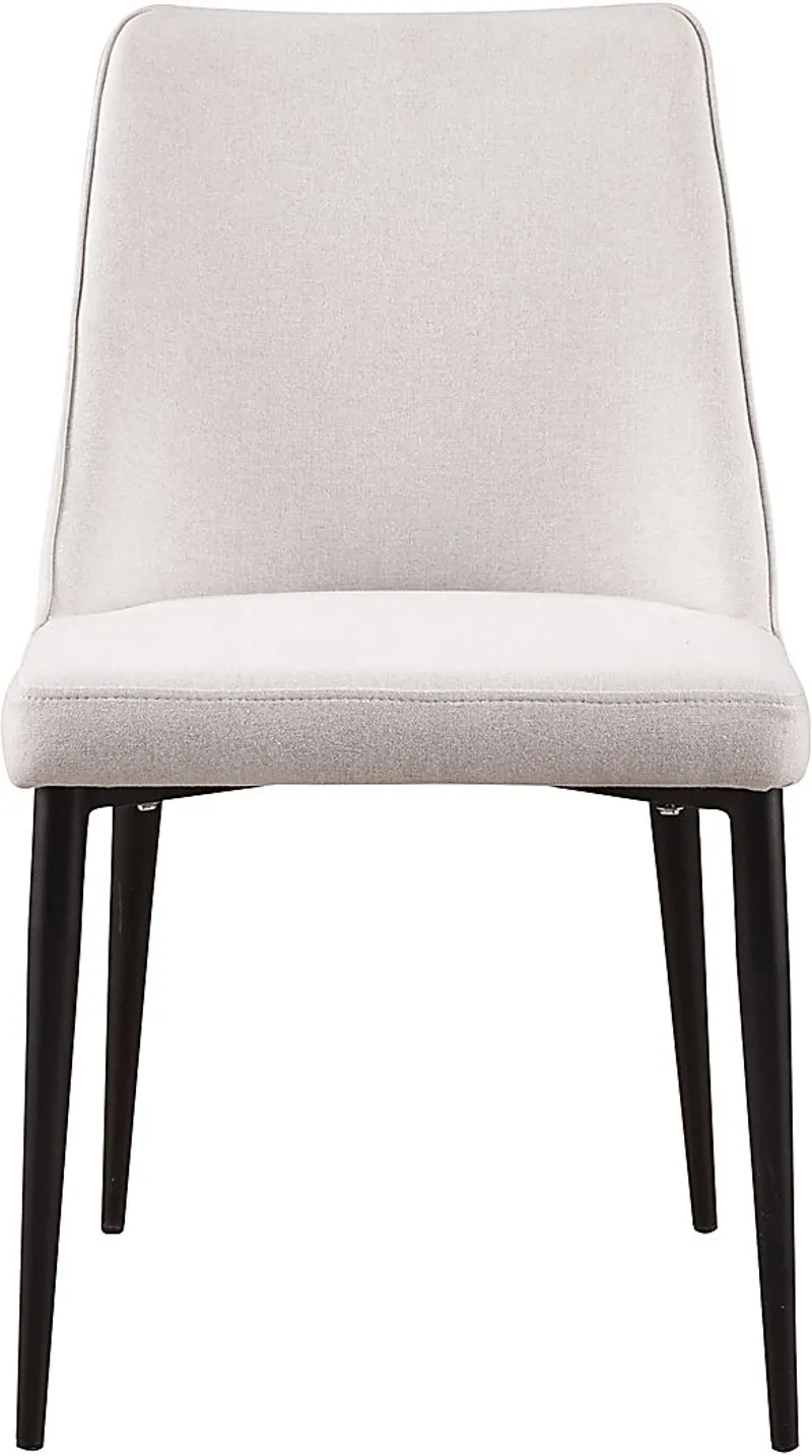 Khett White Side Chair, Set of 2