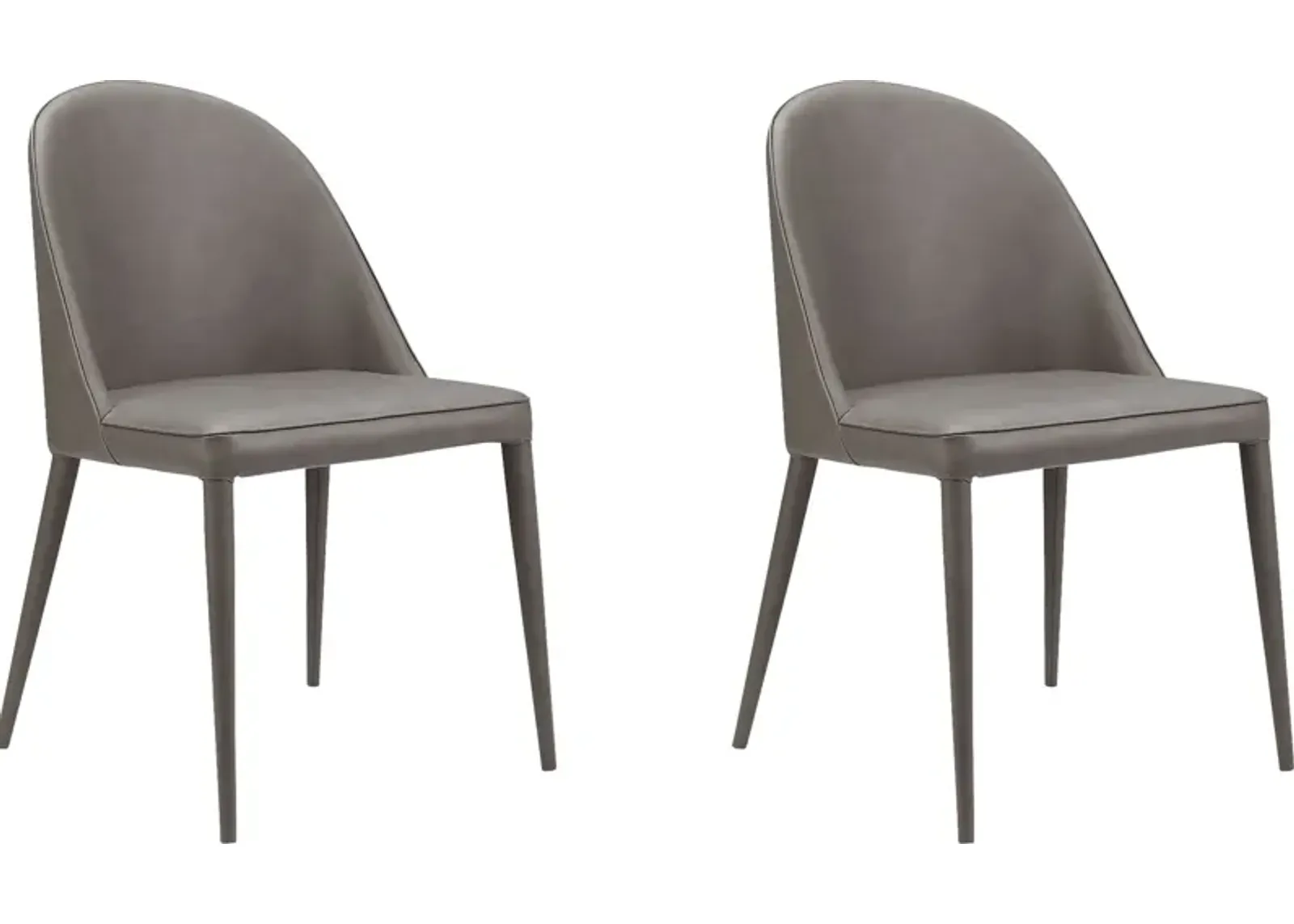 Acfold II Gray Side Chair, Set of 2