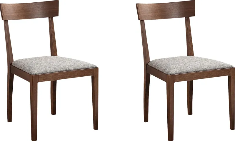 Acuba Brown Side Chair, Set of 2