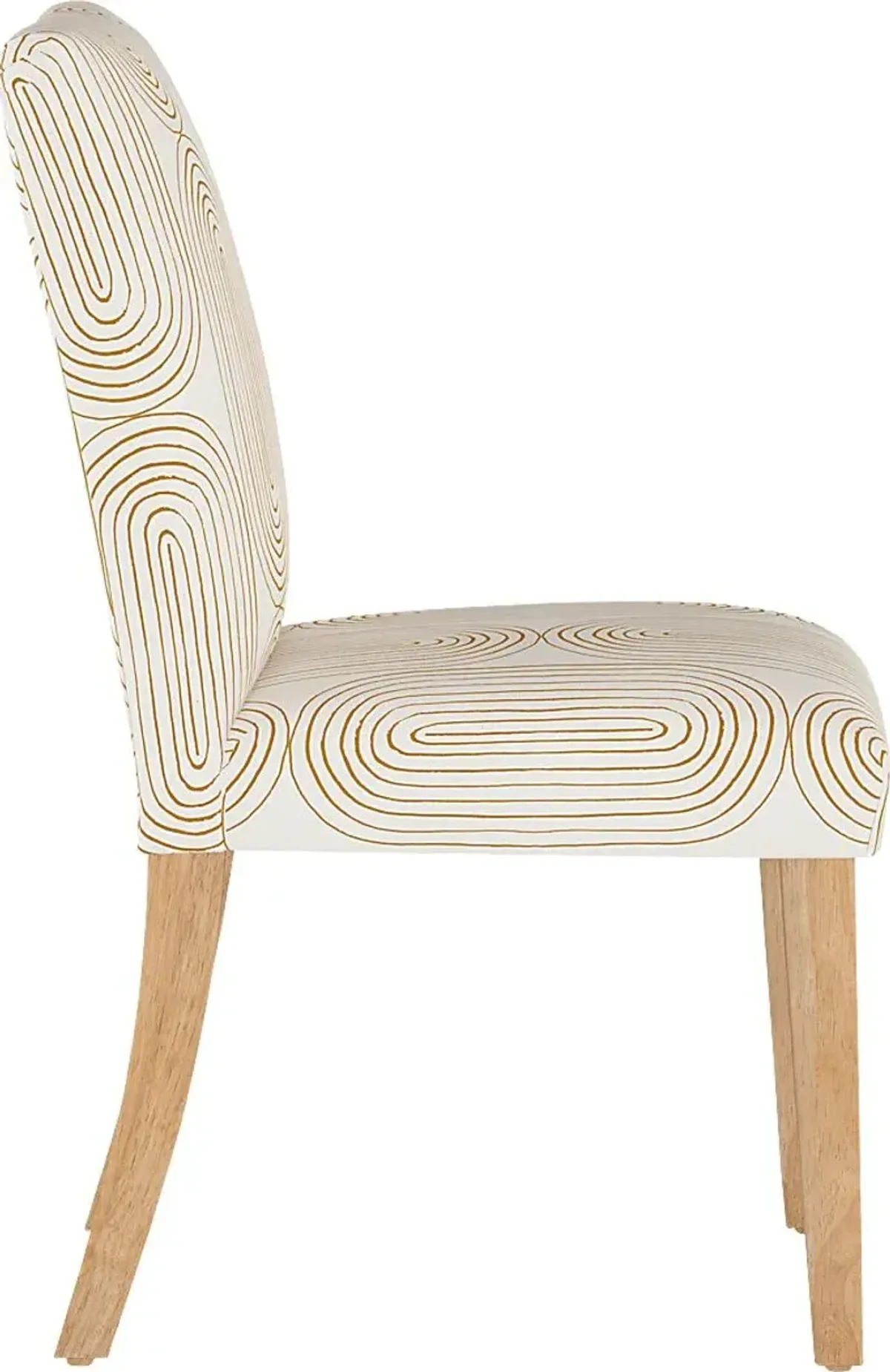 Golden Rust White Side Chair