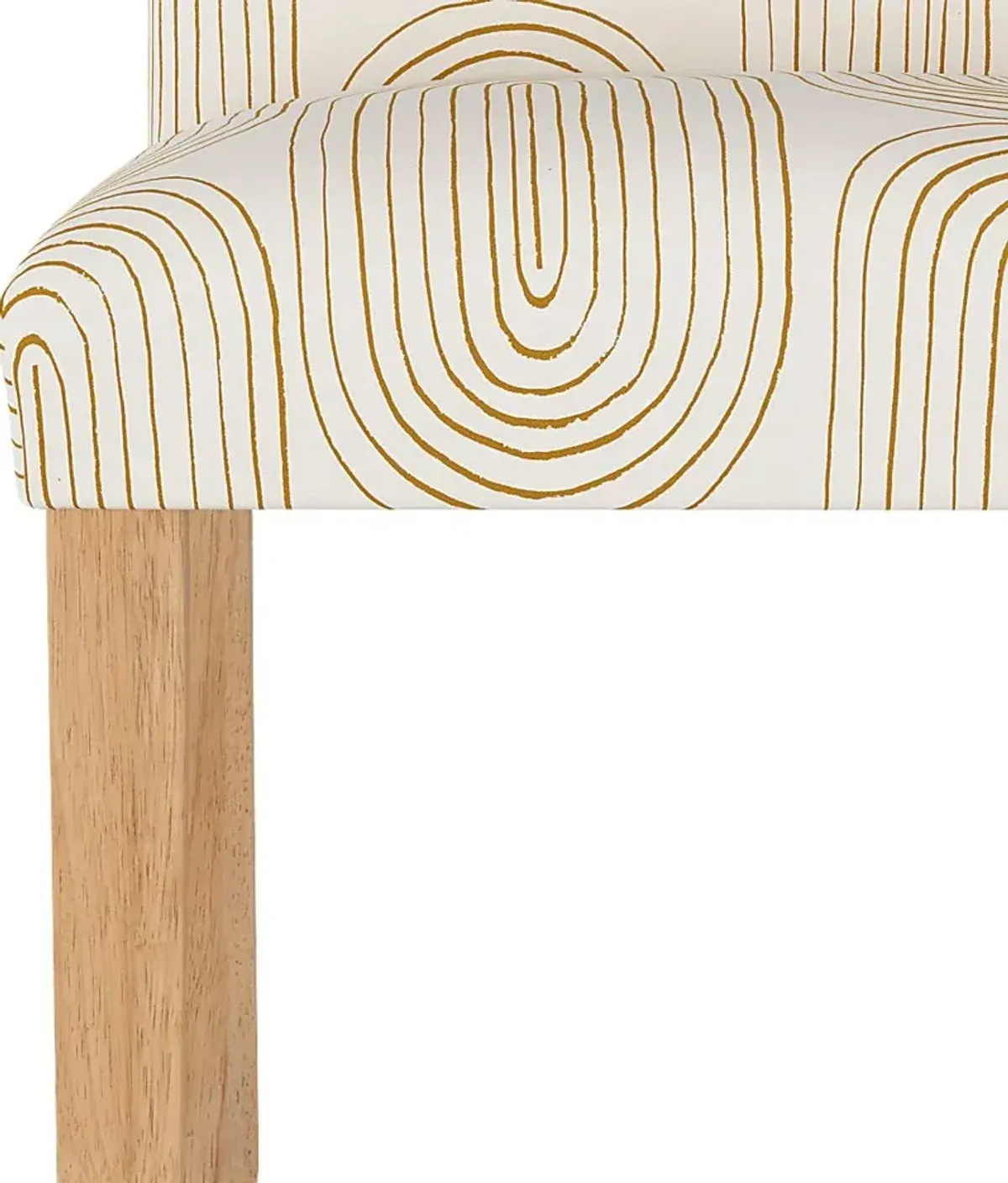 Golden Rust White Side Chair