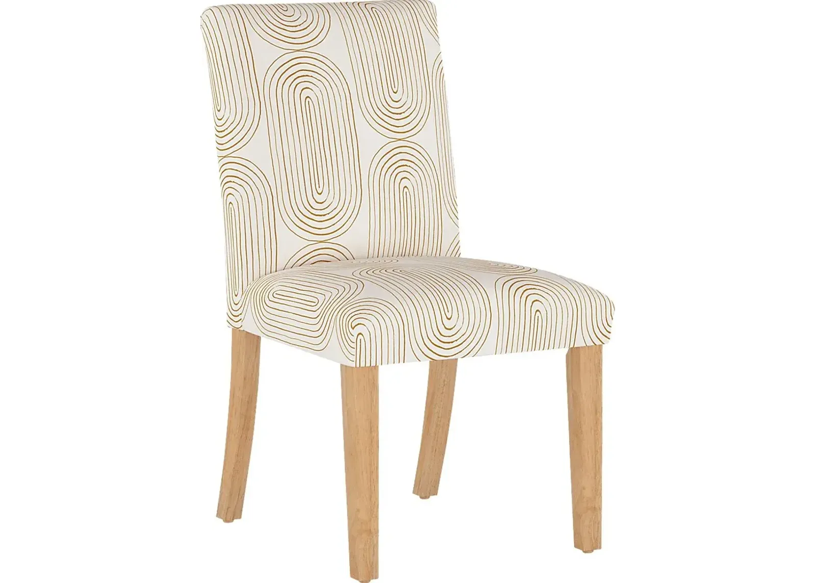 Golden Rust White Side Chair