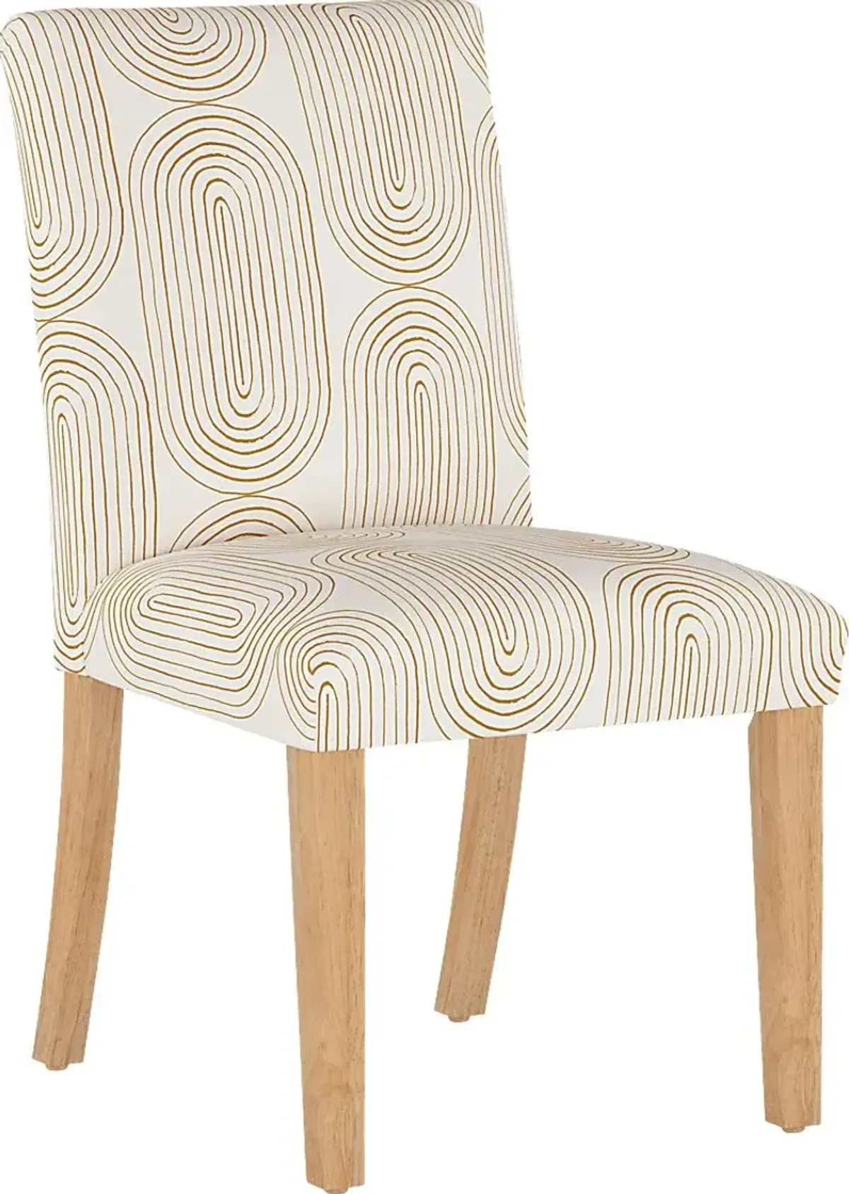 Golden Rust White Side Chair