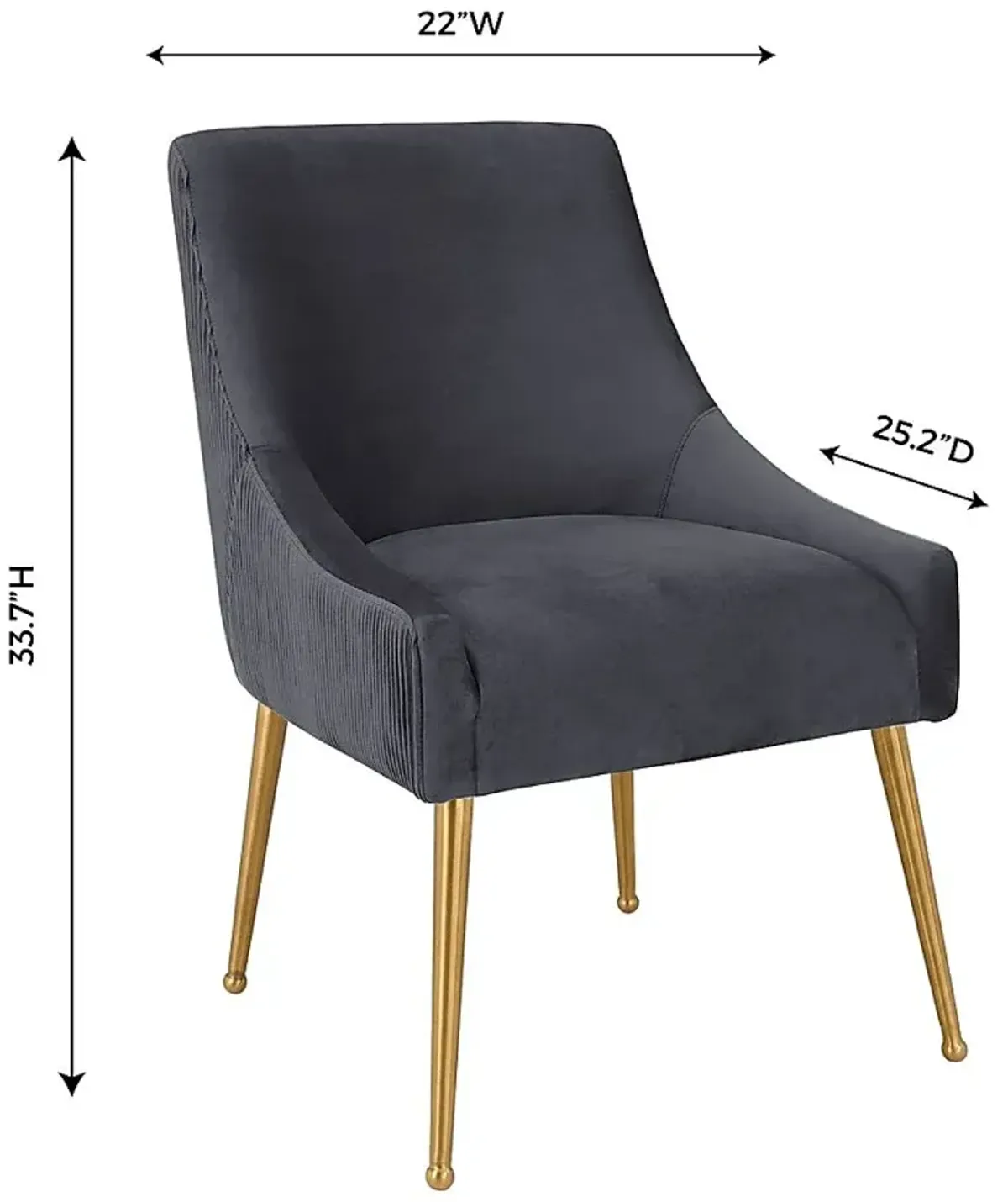 Beaulane I Gray Side Chair