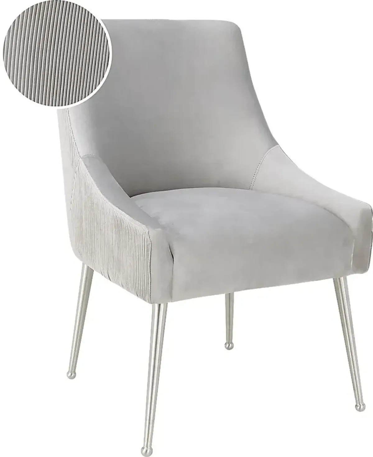 Beaulane II Light Gray Side Chair