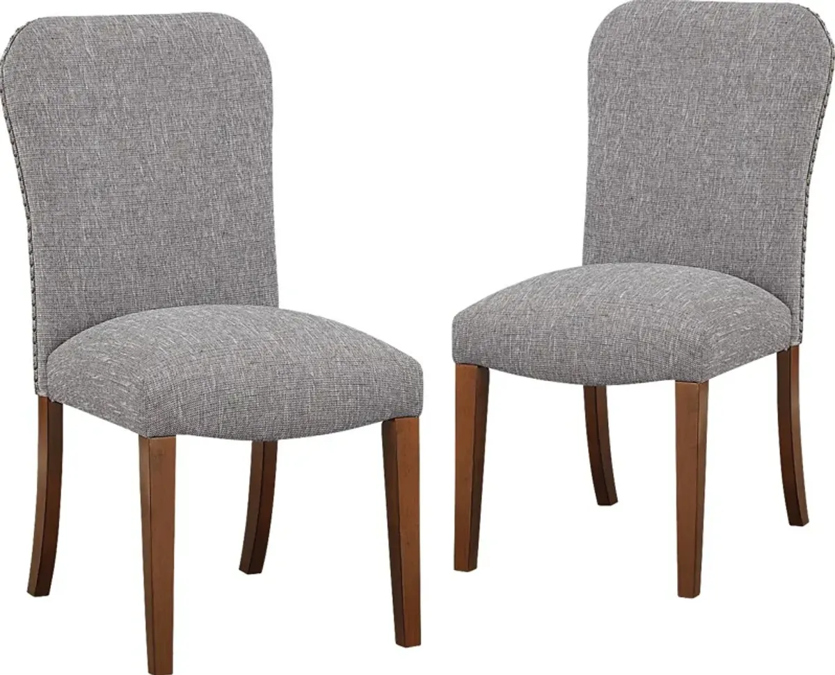 Birtley Gray Side Chair, Set of 2