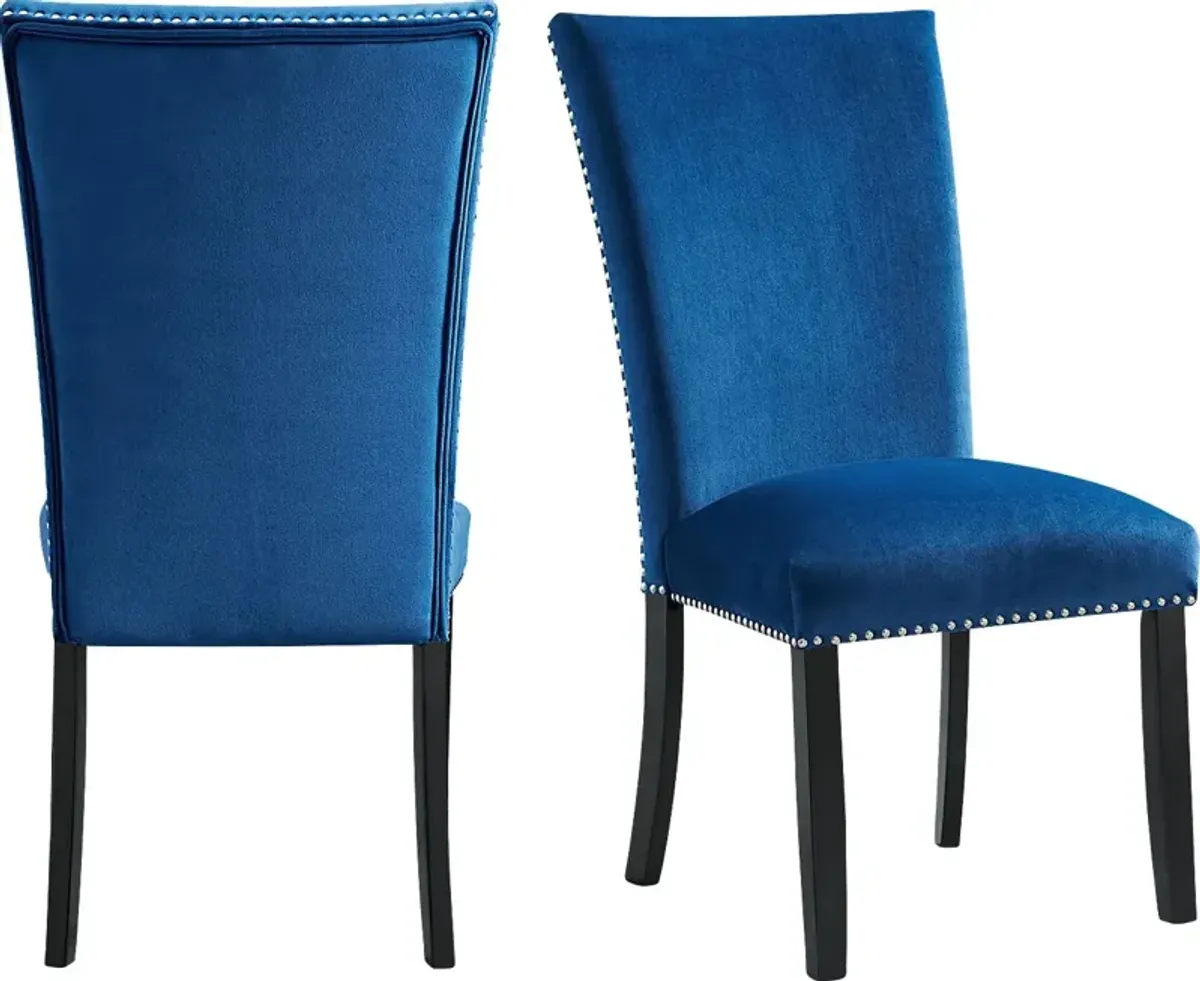 Lafortune Blue Side Chair Set