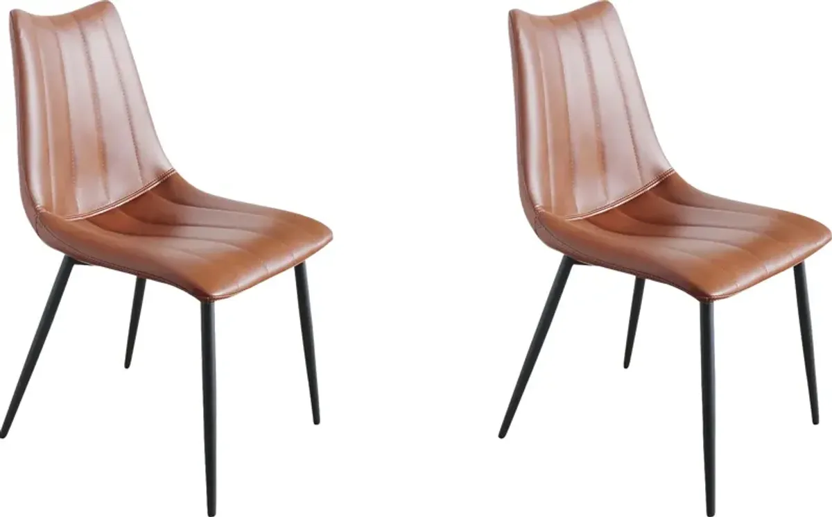 Tenton Brown Side Chair, Set of 2