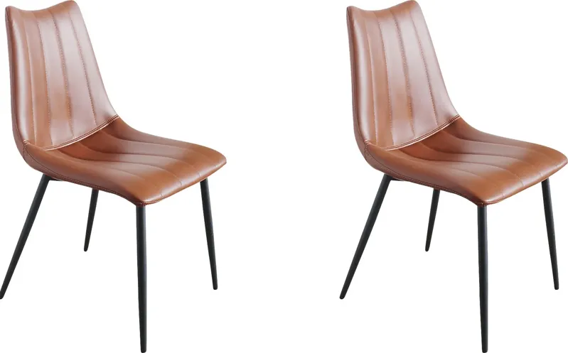 Tenton Brown Side Chair, Set of 2
