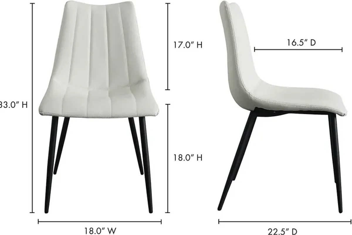 Tenton White Side Chair, Set of 2